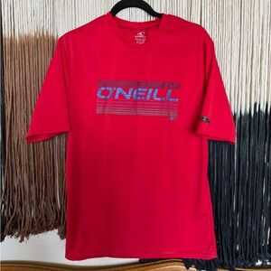Red O'Neill short sleeve rash guard; good condition